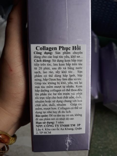 DẦU HẤP TÓC COLLAGEN PHỤC HỒI HƯ TỔN CHO TÓC KHÔ, XƠ VÀ CHẺ NGỌN 260ml