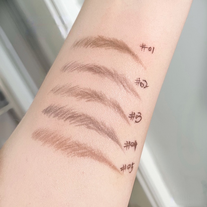 Bút Chì Kẻ Lông Mày FLORTTE Hai Đầu Siêu Mịn Chống Thấm Nước Và Mồ Hôi