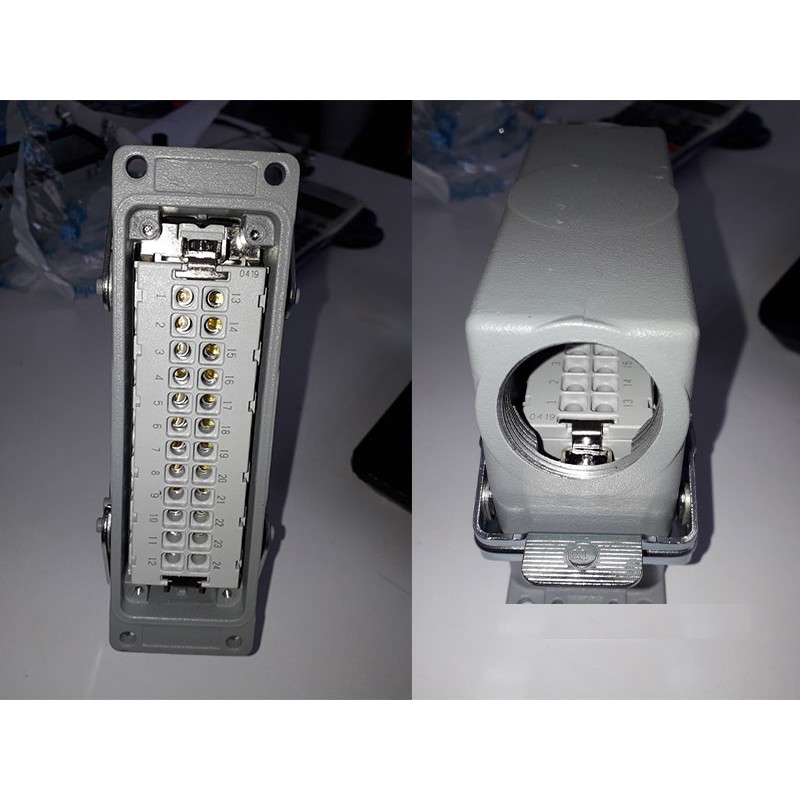 Bộ phích cắm , giắc cắm công nghiệp 16 chân , 24 chân