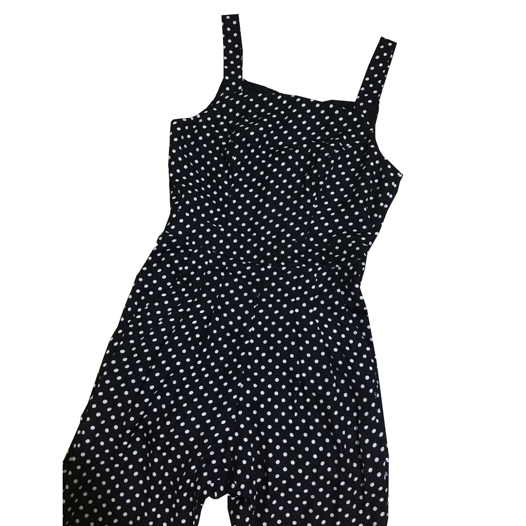 Jumpsuit Dáng Dài Chấm Bi Hàng Thiết Kế Cao Cấp Đẹp Từng Chi Tiết 40-45kg