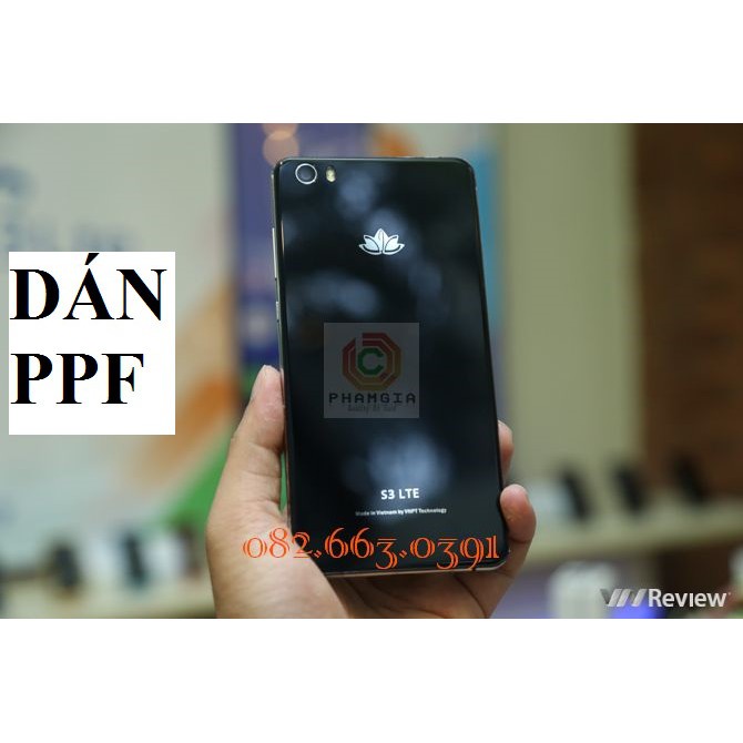 Dán PPF Vivas lotus s3 lte bóng, nhám-màn hình, mặt lưng, mặt lưng full viền