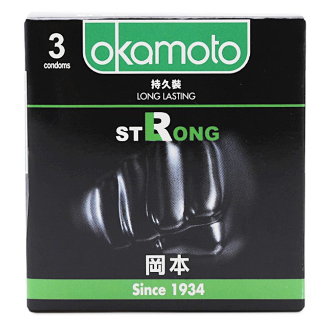 [Chính Hãng]  Bao Cao Su Okamoto Strong. Kéo Dài Thời Gian Không Sử Dụng Thuốc (Hộp 3 cái)