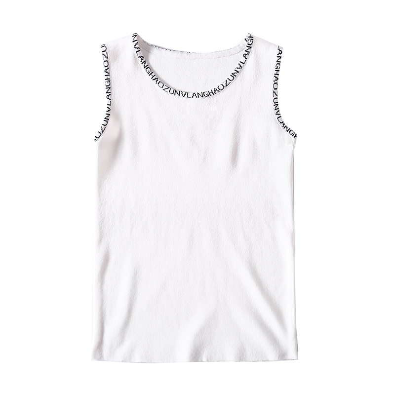 Áo thun sát nách in chữ đơn giản trẻ trung phong cách thời trang hàn quốc cho nữ