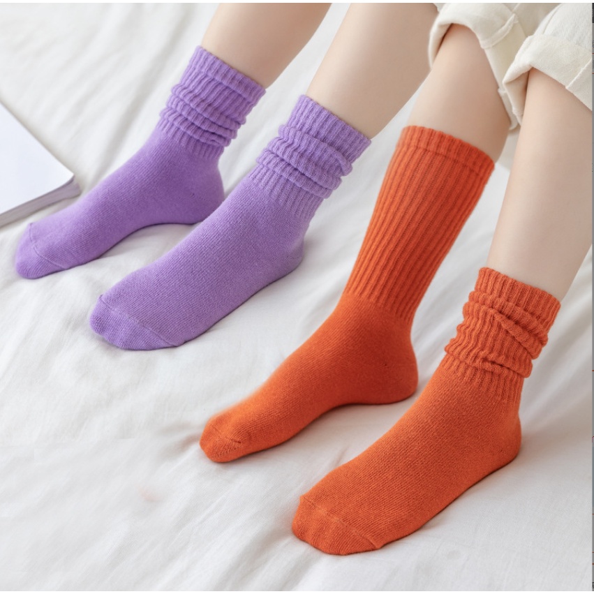 Vớ Dài Trẻ Em, Tất Cao Cổ Cho Bé Phong Cách Hàn Quốc Đáng Yêu, chất vải dày dặn V19