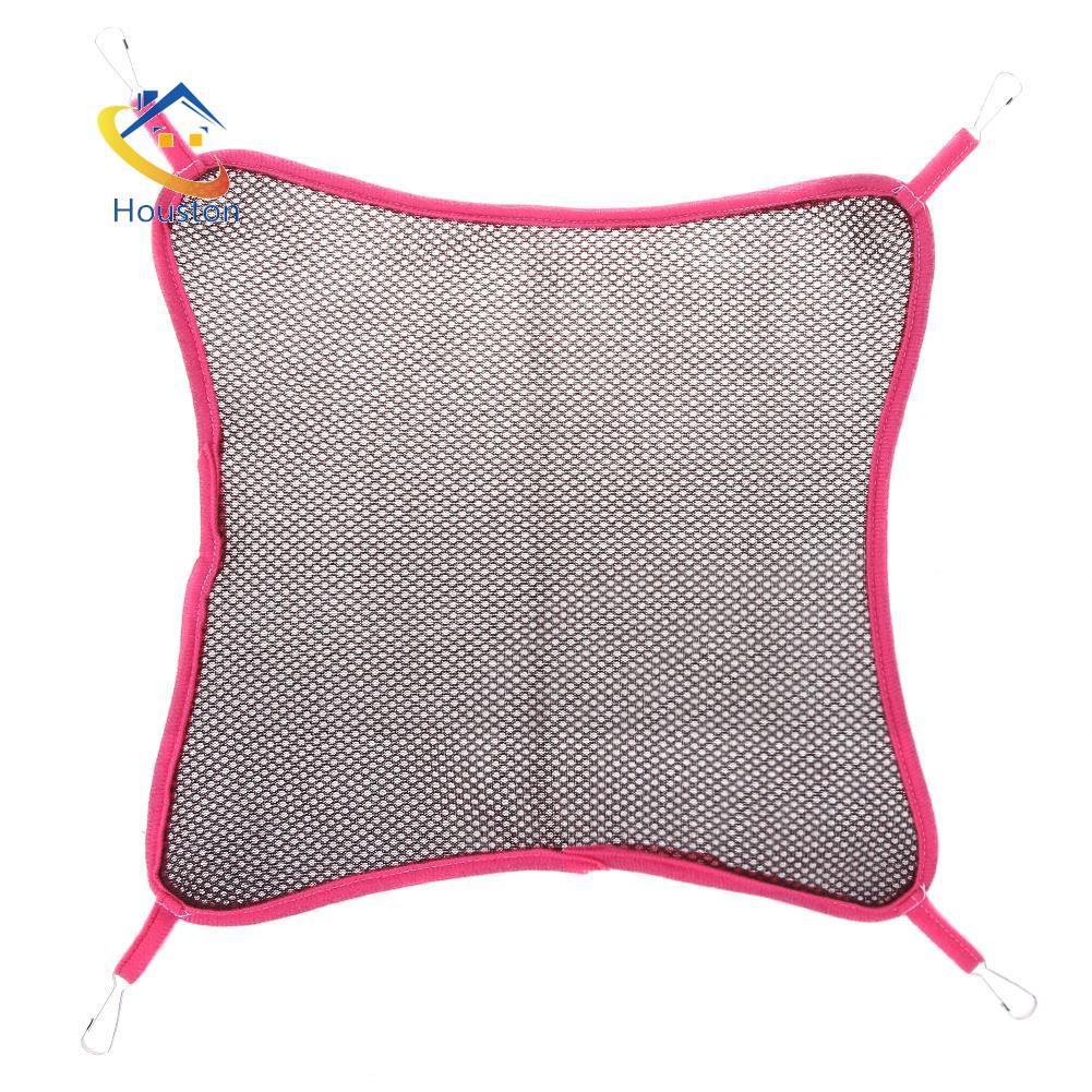 Võng treo bằng vải lưới nhiều lớp thoáng khí cho mèo/chuột hamster/chồn ngủ vào mùa xuân hè