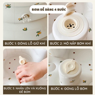 Ghế Tập Ngồi Cho Bé, Bar-Rot, Ghế Ngồi Ăn Dặm Bơm Hơi Tự Động Chống Ngã Cao Cấp Phong Cách Hàn Quốc