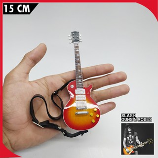 Mô hình đàn guitar gibson les paul slash mini kèm dây đeo tiện dụng