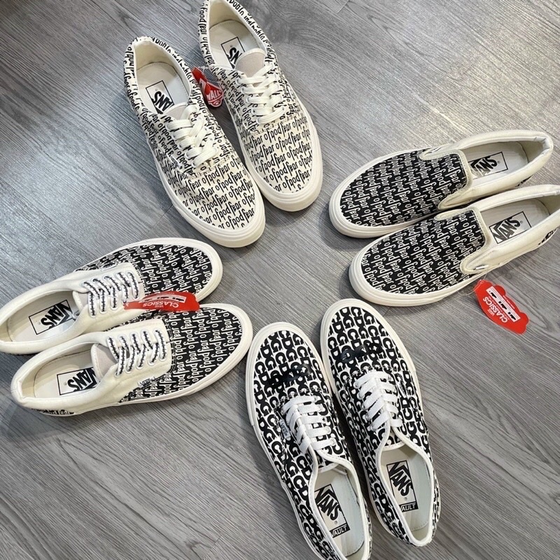 GIÀY VAN.S FEAR OF GOD SLIPON BASIC LAI AU