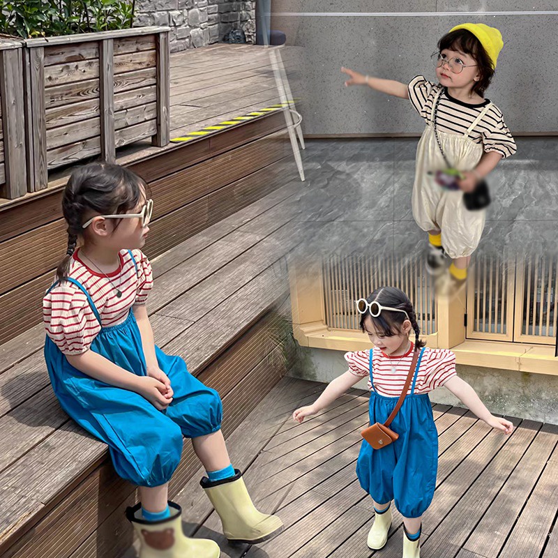 Bộ Quần Yếm Thời Trang Hàn Quốc Cho Bé Gái