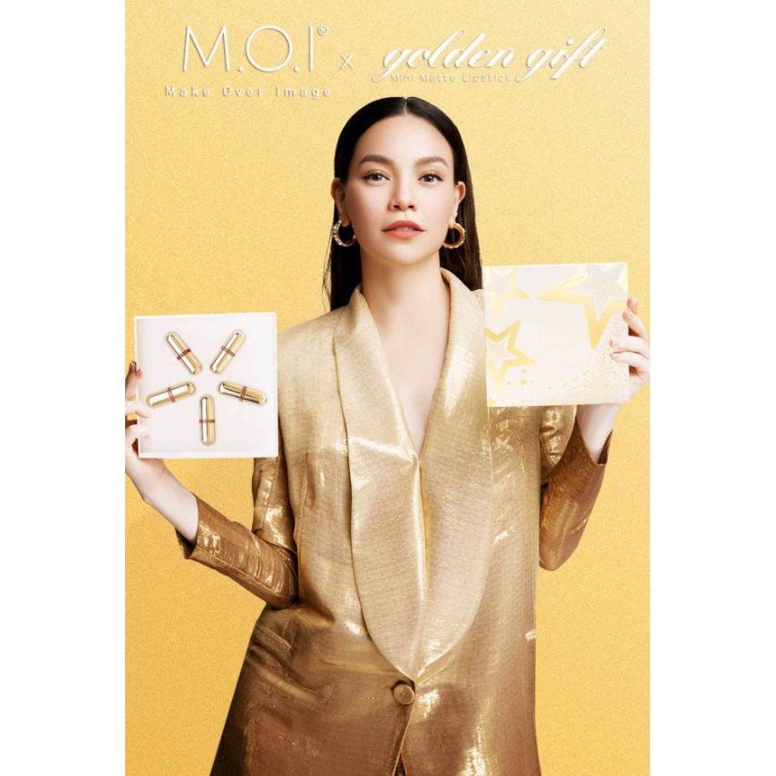 [Phiên Bản M.O.I x Golden Gift] Set 5 Son Thỏi Lì M.O.I Golden Gift Mini Matte Lipstick