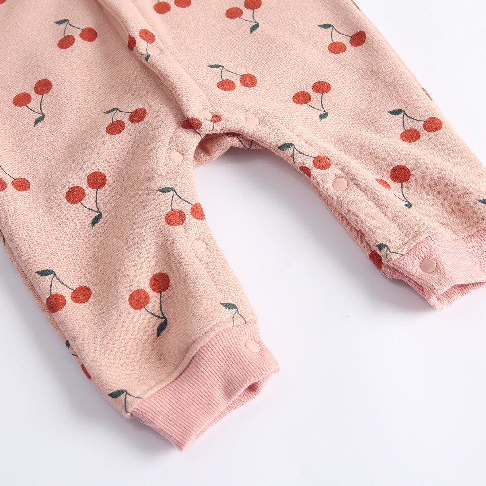 Đồ liền thân Sanlutoz in hình quả cherry thời trang dễ thương cho bé gái