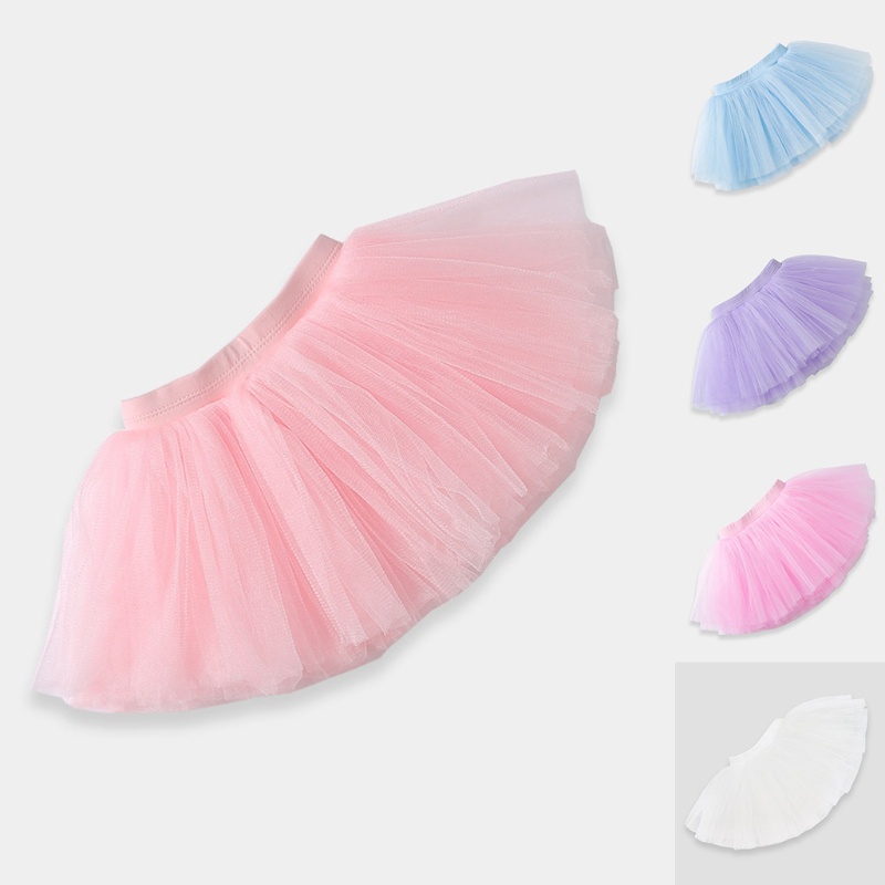 Chân Váy Tutu Múa Ballet Phối Lưới Kiểu Công Chúa Cho Bé Gái