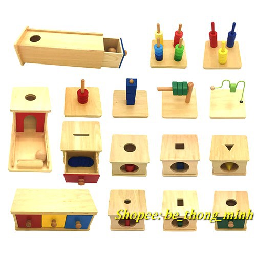 [ CHỌN LẺ] bộ giáo cụ chuẩn Montessori cho trẻ 0 - 3 tuổi - HÀNG CAO CẤP chuẩn quốc tế