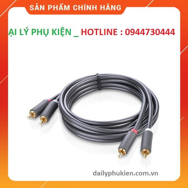 Cáp AV hoa sen 2 đầu RCA dài 2m Ugreen 10518 dailyphukien