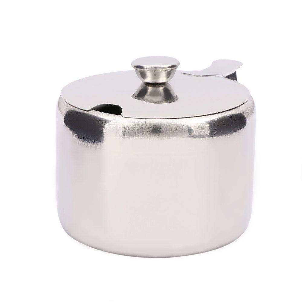 Hộp Đựng Gia Vị Bằng Thép Không Gỉ Có Nắp Và Muỗng Không Từ Tính