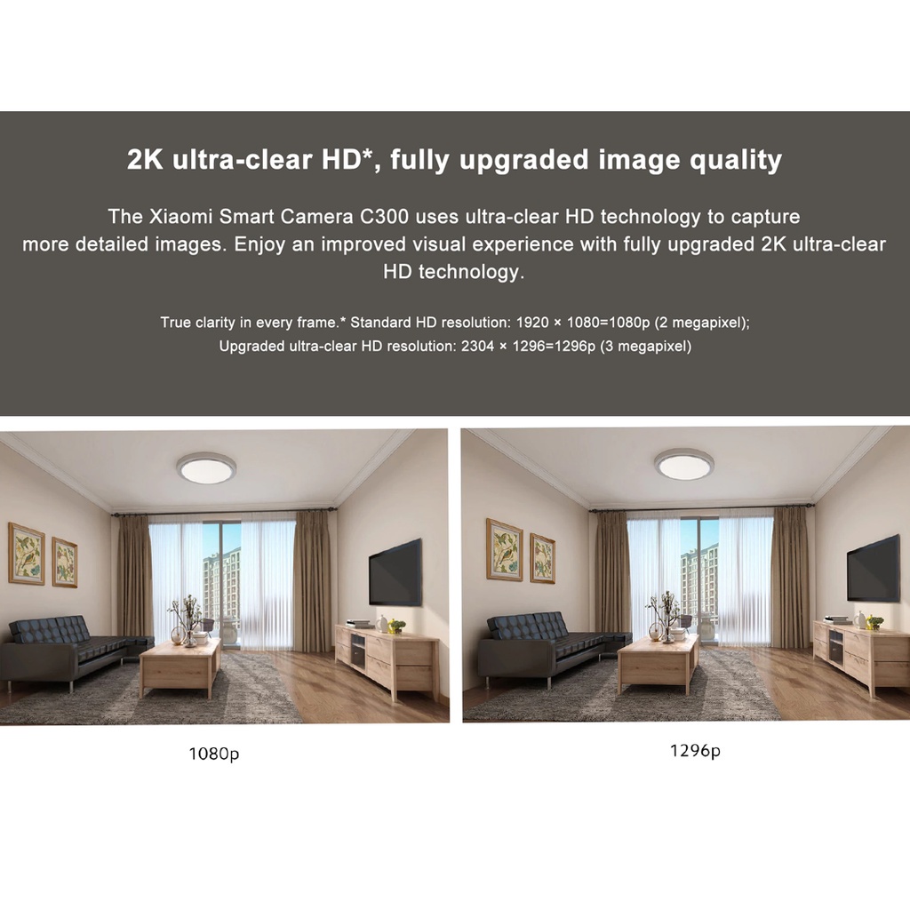 Camera IP Xiaomi mijia 2K Smart Camera C300 XMC01 Camera  giám sát 1296P-Bản Quốc tế | BigBuy360 - bigbuy360.vn