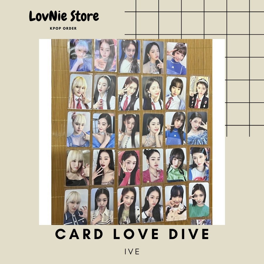 Card ảnh thành viên nhóm IVE album LOVE DIVE