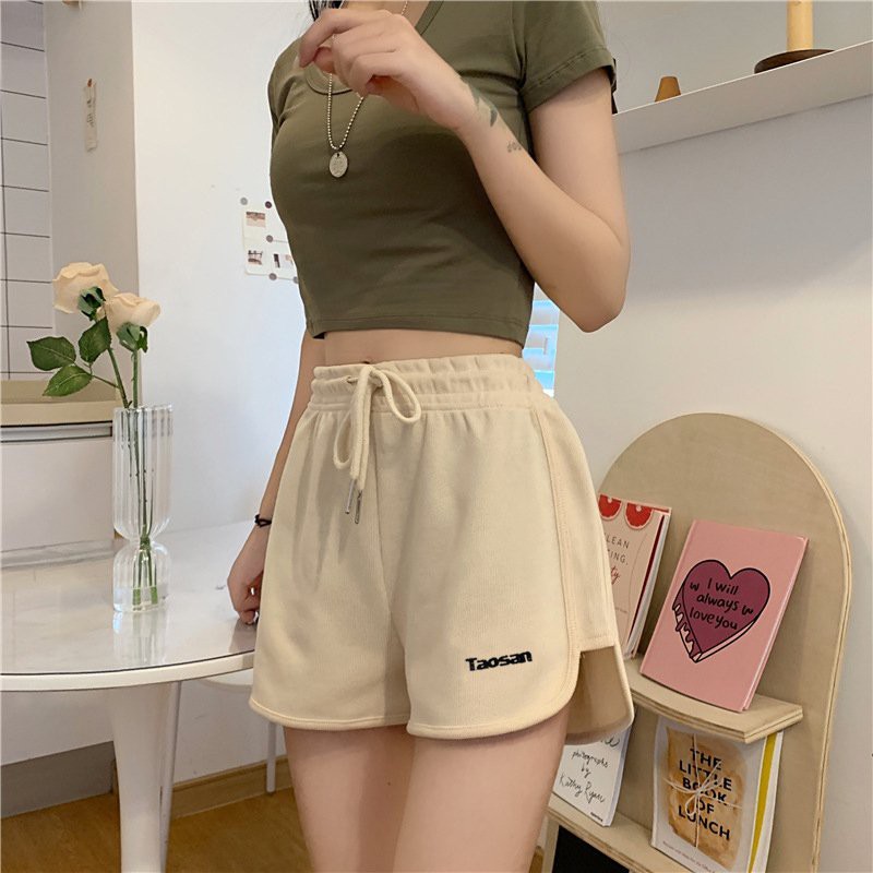 Quần đùi nữ chất cotton basic thể thao mặc nhà thoáng mát cạp chun - MAY22 | BigBuy360 - bigbuy360.vn