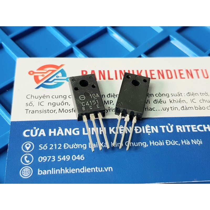 [Combo 2 chiếc] 2SC4151 C4151 NPN Transistor 15A 40V TO220F (chính hãng)