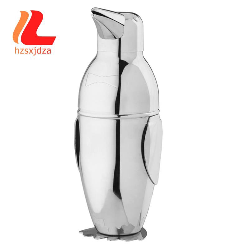 Creative Penguin Stainless Steel Bar Bartender Drink Mixer Shaker Pot