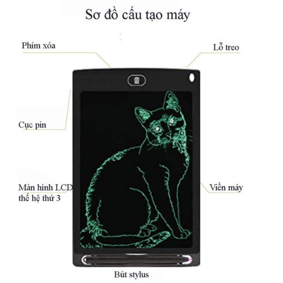 Bảng Viết Tự Xóa Điện Tử Lcd 8.5 Inch Alokidstb Bảng Vẽ Viết Cho Bé Không Lo Bẩn Tay