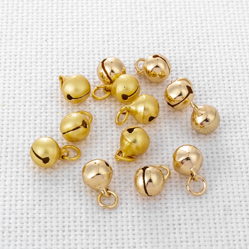Phụ Kiện Chuông Đồng 14K 6/8/10mm Chuyên Dụng Làm Đồ Trang Sức diy