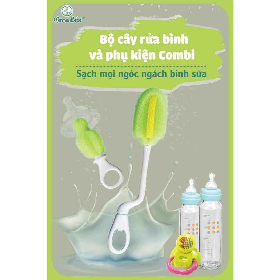 { SALE221 } Cây rửa bình sữa và phụ kiện bình combi ( Hàng NEW )