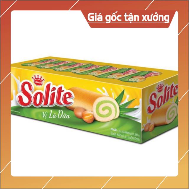 [ICLN9 giảm 5K cho đơn hàng 50k] BÁNH SOLITE BÔNG LAN CUỘN 360g 18 cái/ hộp