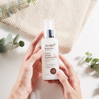 Dầu Dừa Ép Lạnh Nguyên Chất Xuất Khẩu Nova37* chai nhựa xịt 100ml - Nova37* Skincare, Organic Extra Virgin Coconut Oil