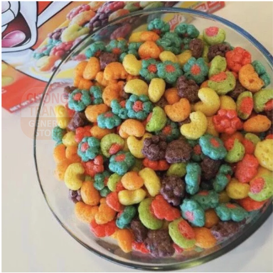Ngũ cốc ăn sáng trix breakfast cereal, fruit flavored corn puffs 303g