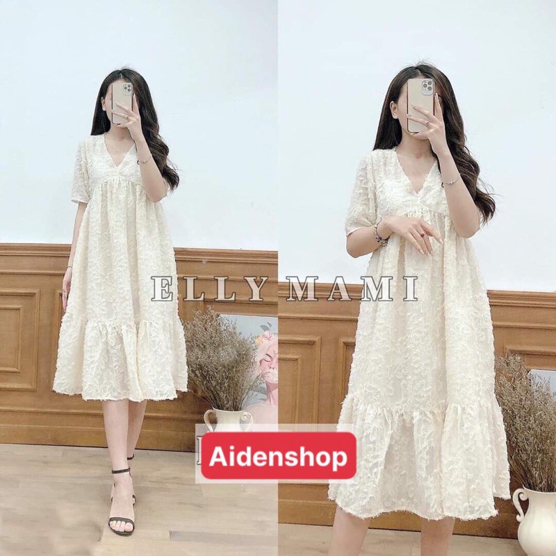 Váy bầu thời trang công sở Aidenshop đầm bầu dự tiệc ren cao cấp pregnant dress mom