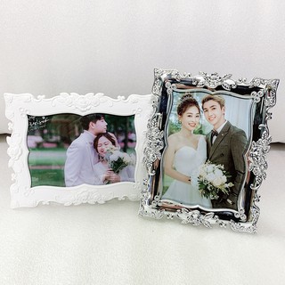 Khung hình để bàn 15x21 viền hoa nổi sang trọng - In Ảnh Theo Yêu Cầu