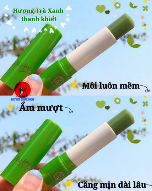 Son dưỡng Matcha Rohto Metholatum Metlty Cream Lip