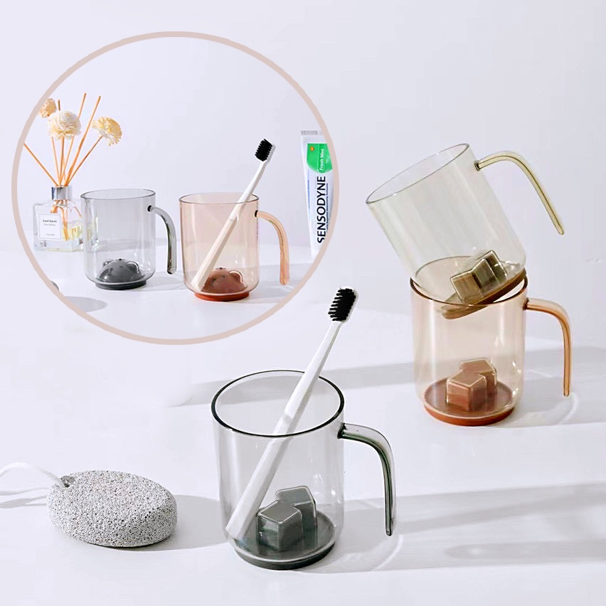 Cốc Nhựa Acrylic Thiết Kế 3D Màu Hổ Phách Sang Trọng