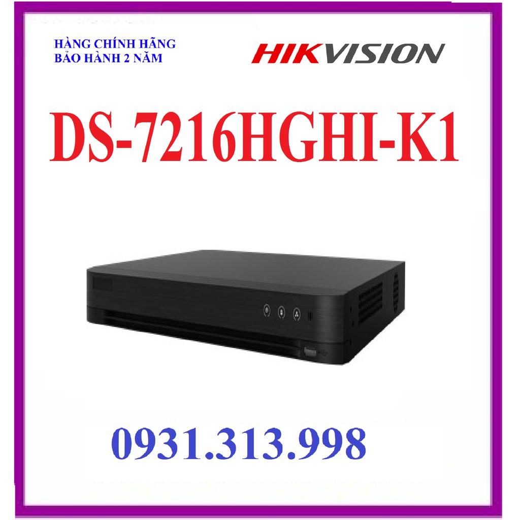 Đầu ghi hình 5 in 1 16 kênh HIKVISION DS-7216HGHI-K1 (S)