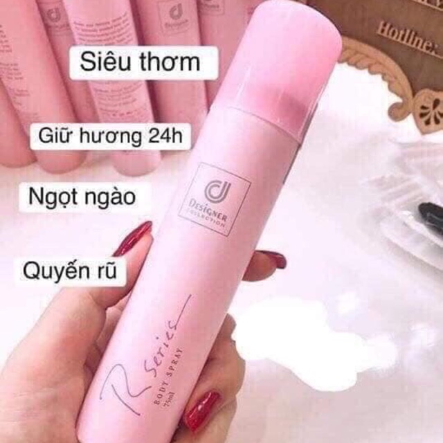 Xịt thơm body Rseries Thái lan