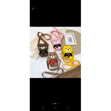 Túi gấu brown silicon