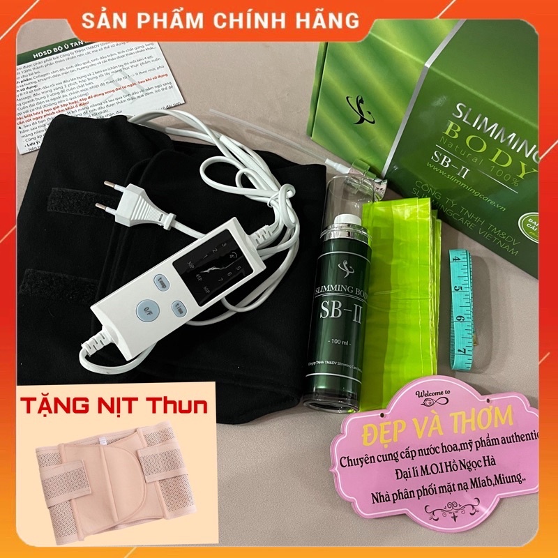 [BẢN CẢI TIẾN] Bộ Đai ủ nóng tan mỡ bụng Slimming body Sb2 bản cải tiến - Ủ nóng giảm mỡ SlimmingBody chính hãng