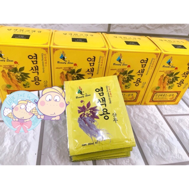 Thuốc nhuộm là đen nhân sâm Hàn quốc