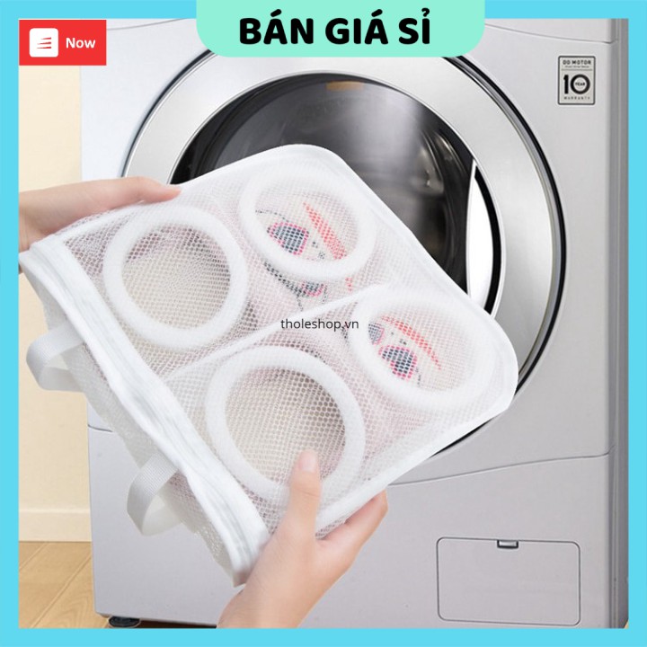 Túi lưới giặt giày  GIÁ VỐN]  Túi giặt giày, phơi giày tiện lợi, bảo vệ tốt đôi giày của bạn 8663