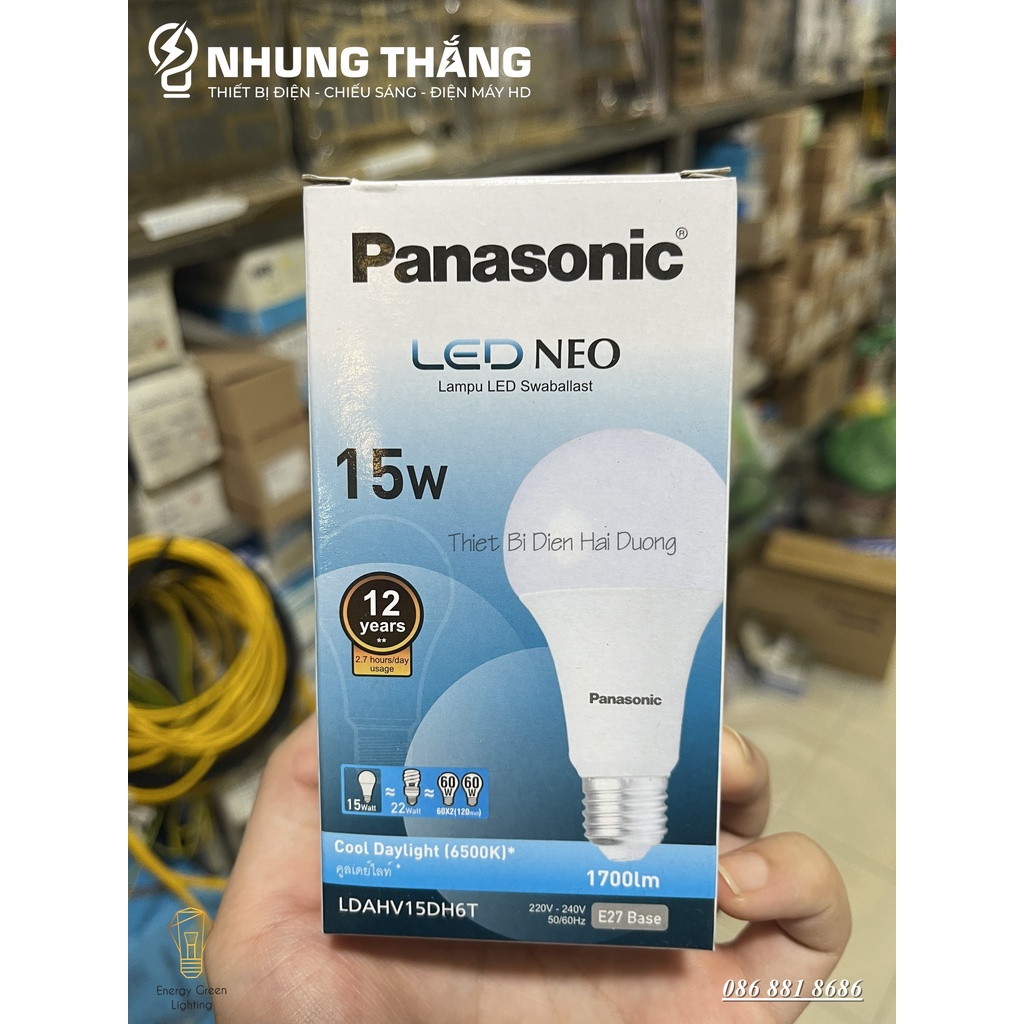 Bóng Đèn LED NEO Panasonic 9w-12w-15w - Ánh Sáng Trắng - Bảo Hành 1 Năm