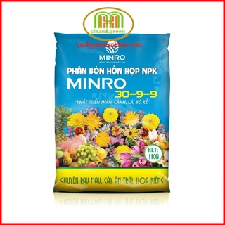 Phân bón tổng hợp NPK 30-9-9+TE 1kg Phát triển thân lá cành cây con phát triển nhanh, phục hồi nhanh
