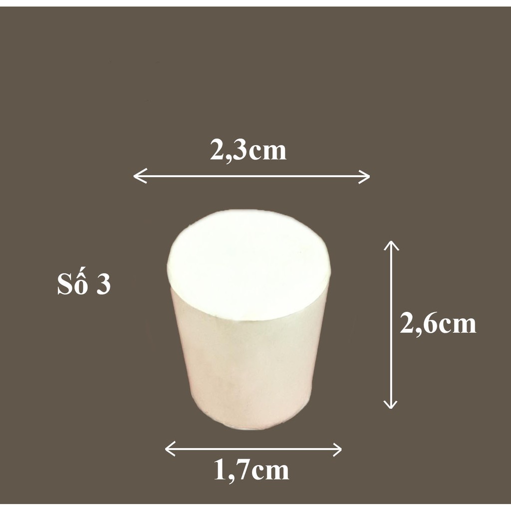 NÚT CAO SU 0 đến số 06 - DỤNG CỤ THÍ NGHIỆM