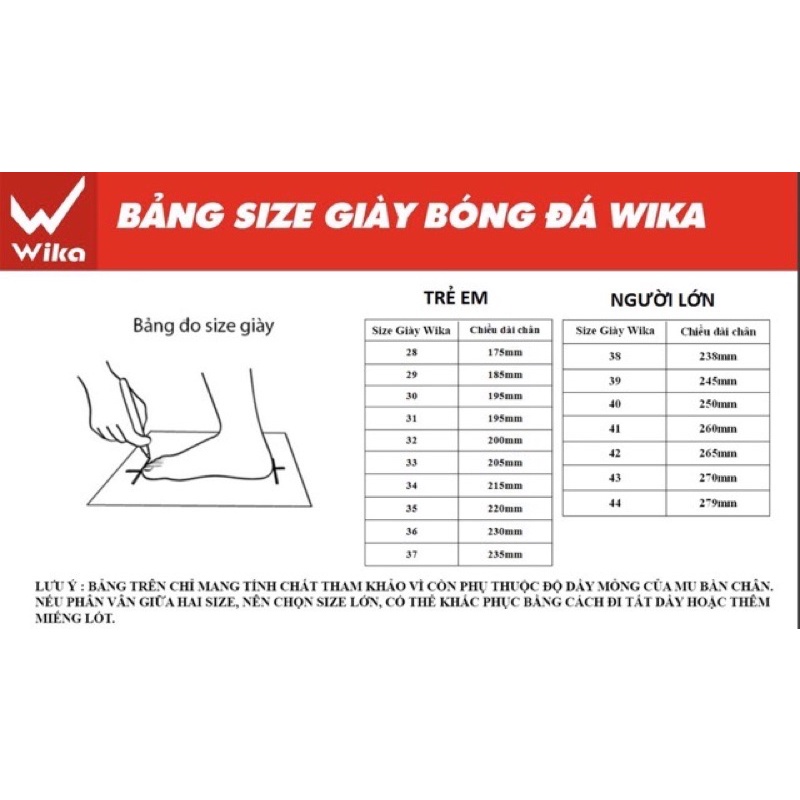 Giày wika CP10-Công Phượng,giày sân cỏ nhân tạo giá rẻ