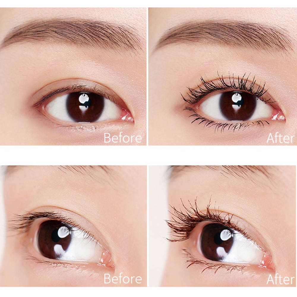 [Hàng mới về] Mascara chải cong và dài lông mi đầu cọ mịn chống thấm nước và mồ hôi không bị lem dành cho học sinh