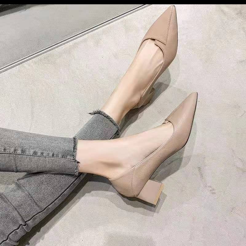 Giày Búp Bê Da Mềm Gót Vuông Thời Trang Cho Nữ | BigBuy360 - bigbuy360.vn