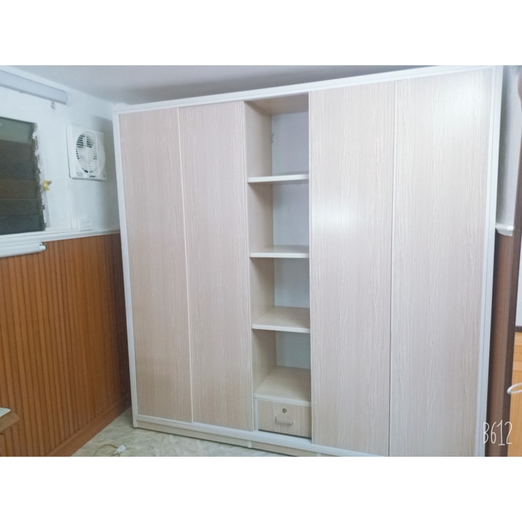 Tủ quần áo nhựa Đài Loan 5 cánh lùa – Nội thất Thành Công