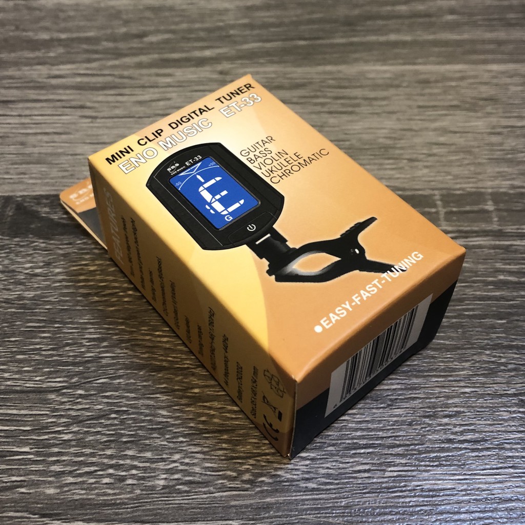 Máy lên dây đàn guitar Tuner Eno ET-33 (đen)