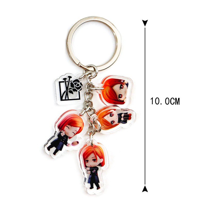 Móc khóa treo mặt dây acrylic hình Jujutsu Kaisen Yuji Itadori Gojo Satoru