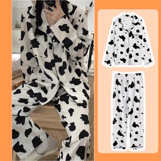 Bộ ngủ pyjama bò sữa - bộ ngủ hàn quốc đáng yêu- BN-GPI1